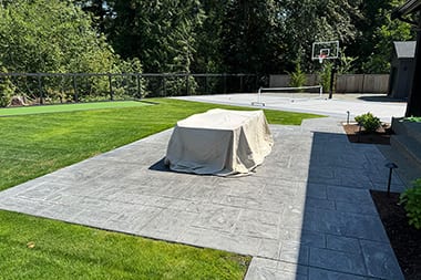 South Prairie Backyard Concrete